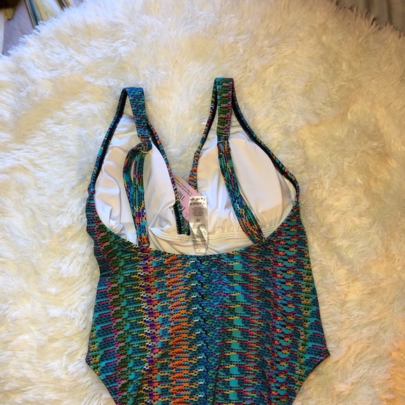 Rainbow Fiesta One Piece Swimsuit size 12 - Picture 14 of 16